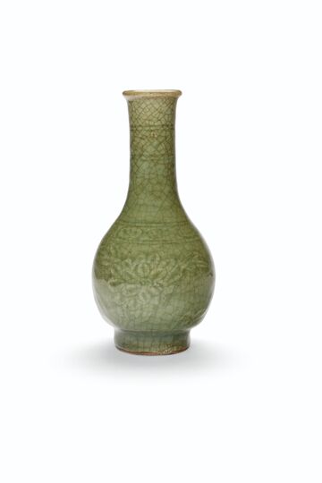 A Chinese Longquan Or Longquan Celadon-Style Vase