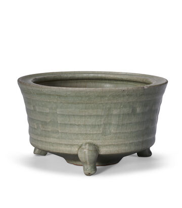 A Longquan Celadon 'Eight Trigrams' Censer