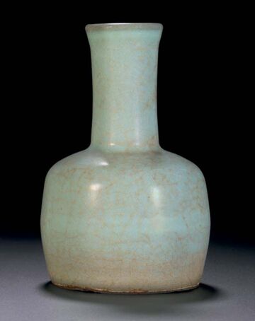 An Unusual Guan-Type Longquan Celadon Mallet Vase