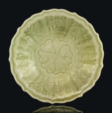 A Chinese Longquan Celadon Dish