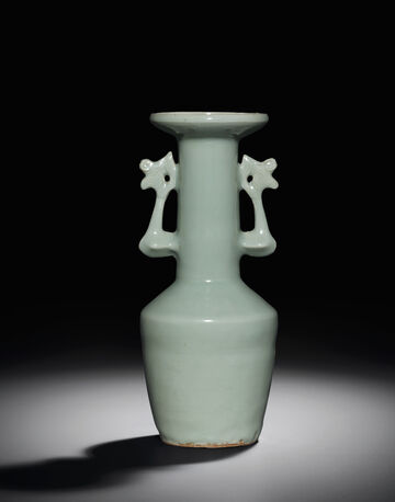 A Fine Longquan Celadon Mallet-Form Vase