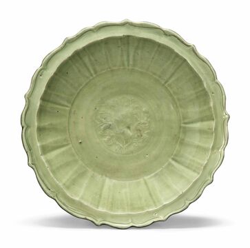 A Longquan Celadon-Glazed Charger