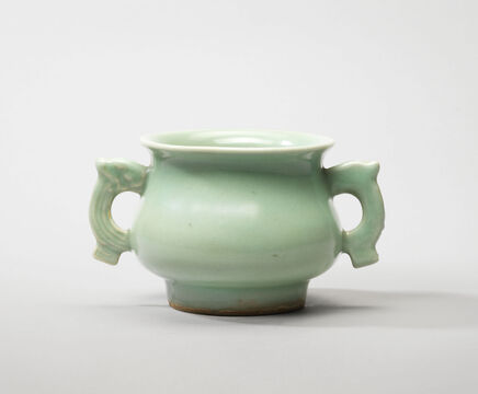 A Longquan Celadon Twin-Handled Censer