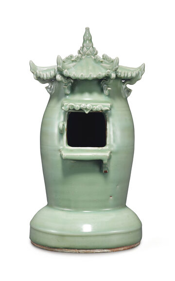 A Rare Longquan Celadon Shrine