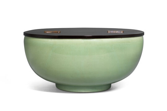 A Large Longquan Celadon Deep Bowl