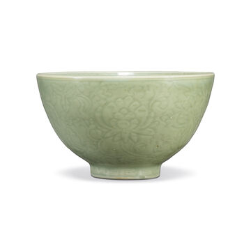 A Carved Longquan Celadon Bowl