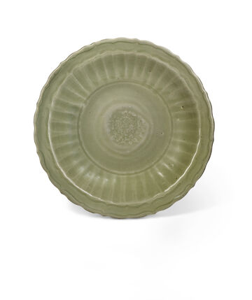 Plat En Grès Céladon Longquan