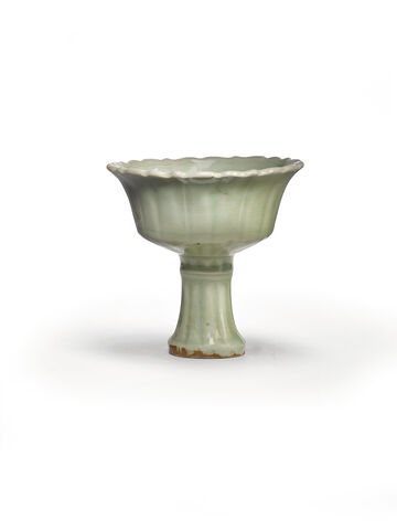 Coupe À Pied En Grès Céladon Longquan