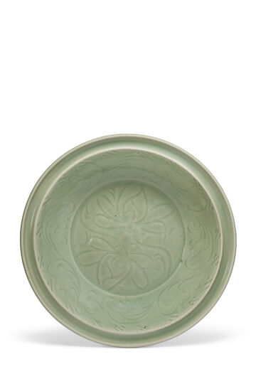 A Carved Longquan Celadon 'Lotus' Dish