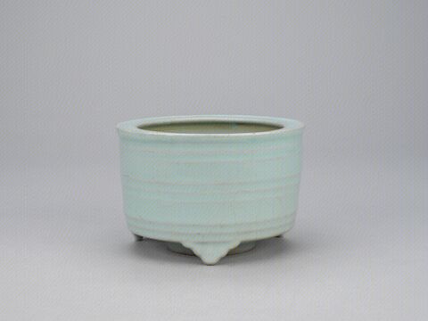 青釉弦纹炉