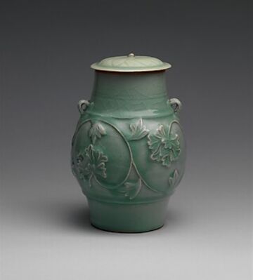 Jar with peony scroll