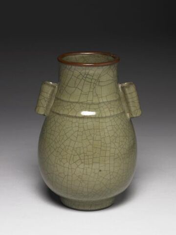 Vase with tubular handles