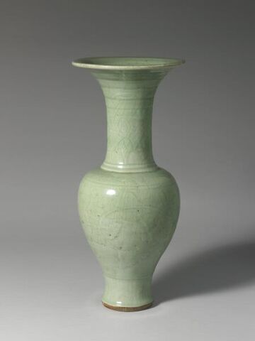 Vase with incised peony decoration