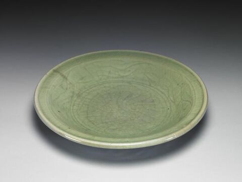 Dish with incised design