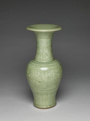 Vase with incised floral decoration