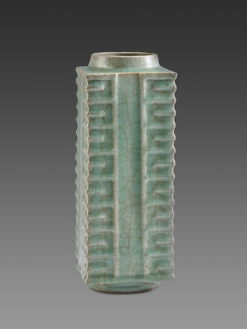 青釉琮式瓶